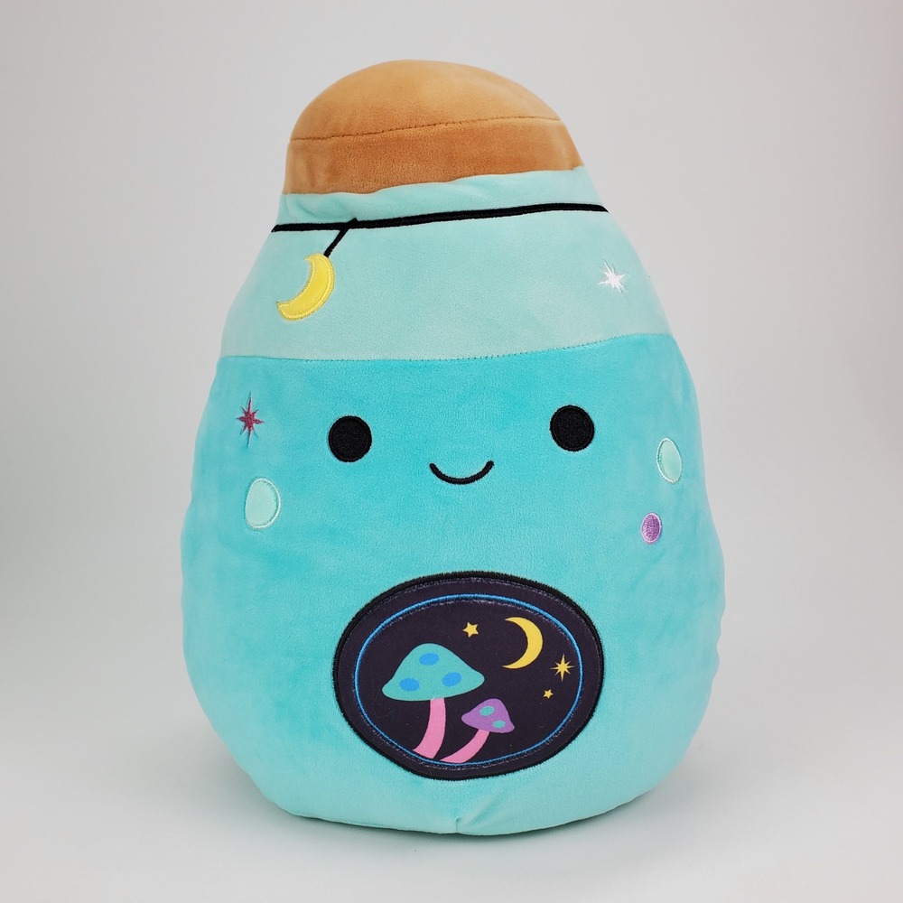 Squishmallows 12 inch Reishi the Potion Bottle Teal Celestial Mushroom Plush